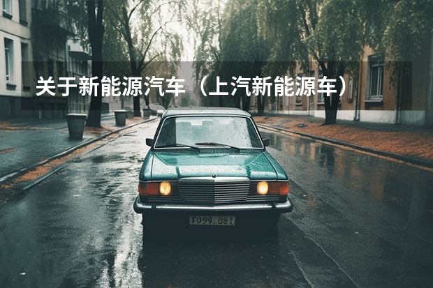 关于新能源汽车（上汽新能源车）
