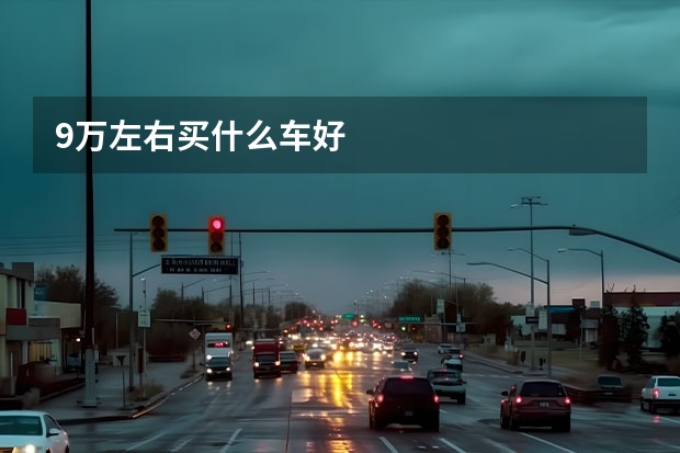 9万左右买什么车好
