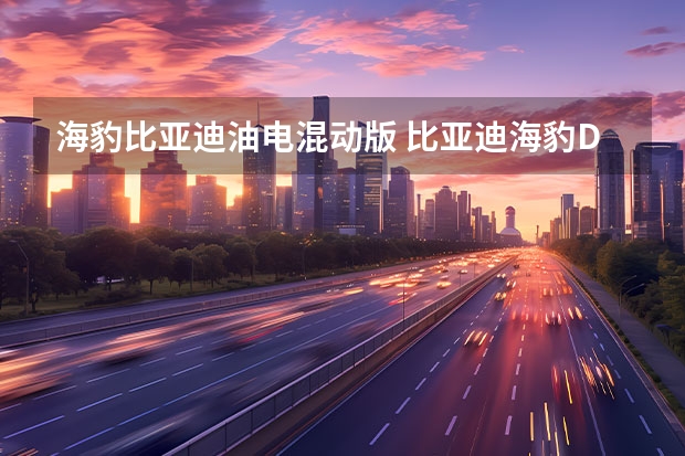海豹比亚迪油电混动版 比亚迪海豹DM-i：压垮合资的最后一根稻草！