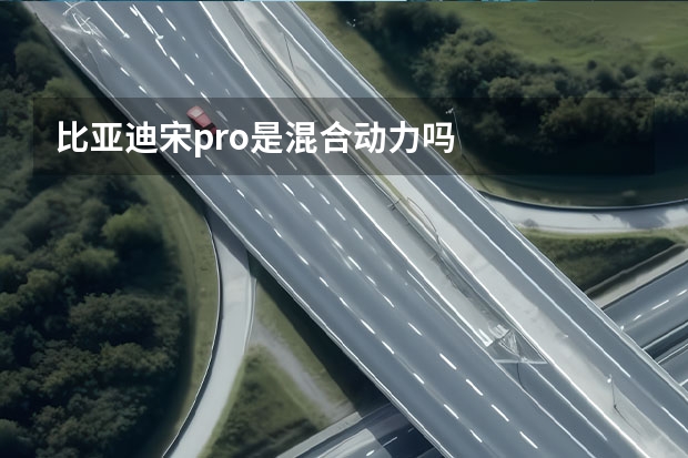 比亚迪宋pro是混合动力吗