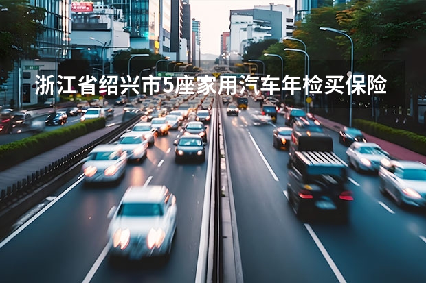 浙江省绍兴市5座家用汽车年检买保险一共多少钱？