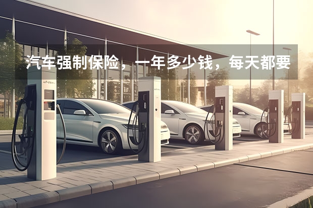 汽车强制保险，一年多少钱，每天都要交妈？