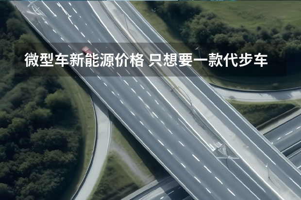 微型车新能源价格 只想要一款代步车？推荐5款国产代步小车，最高不到10万！