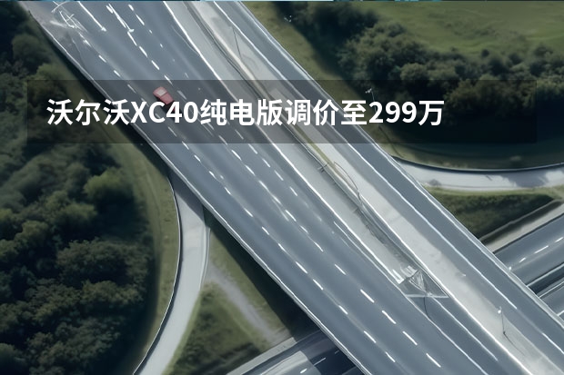 沃尔沃XC40纯电版调价至29.9万起 简约内敛