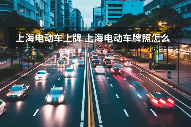 上海电动车上牌 上海电动车牌照怎么办理？