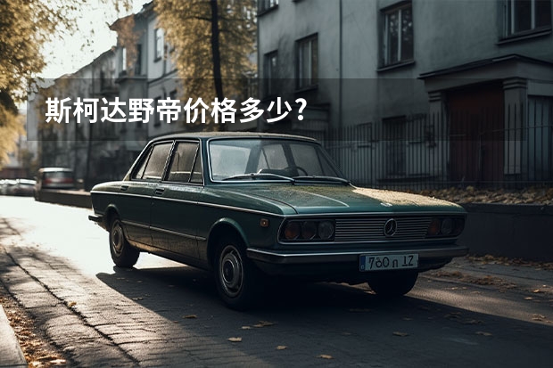 斯柯达野帝价格多少?